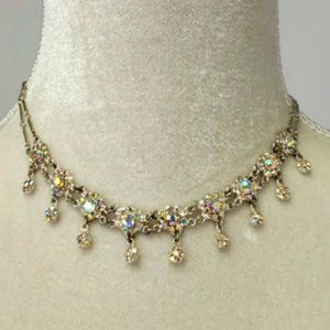 Rhinestone Choker Bridal Necklace GUC